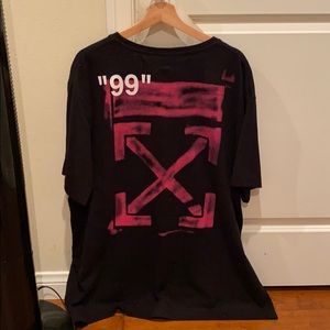 Off white “Impressionism” black and pink tee
